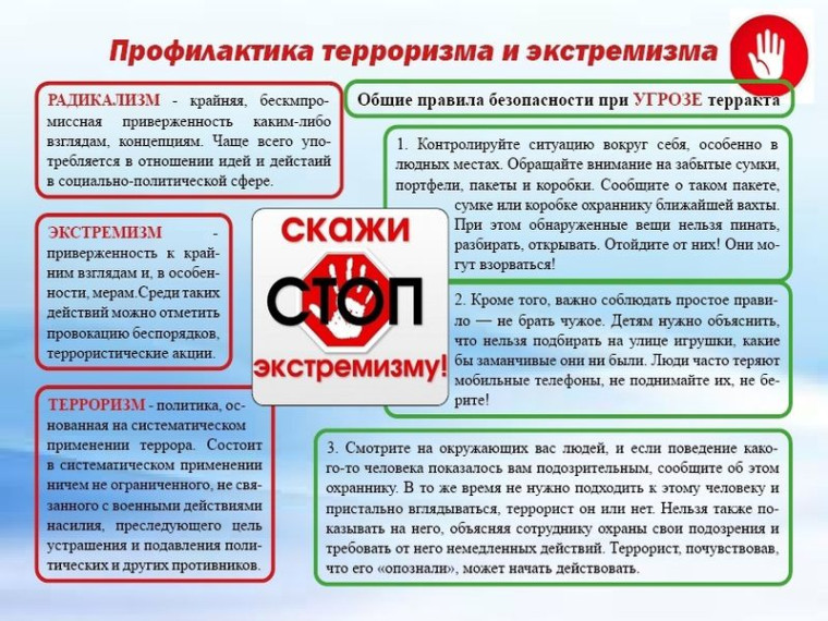Профилактика экстремизма.